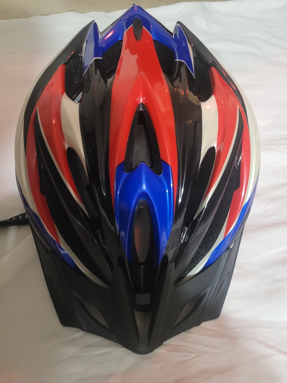 Men's Multi-Color Cycling Helmet — Blue, Red, Black